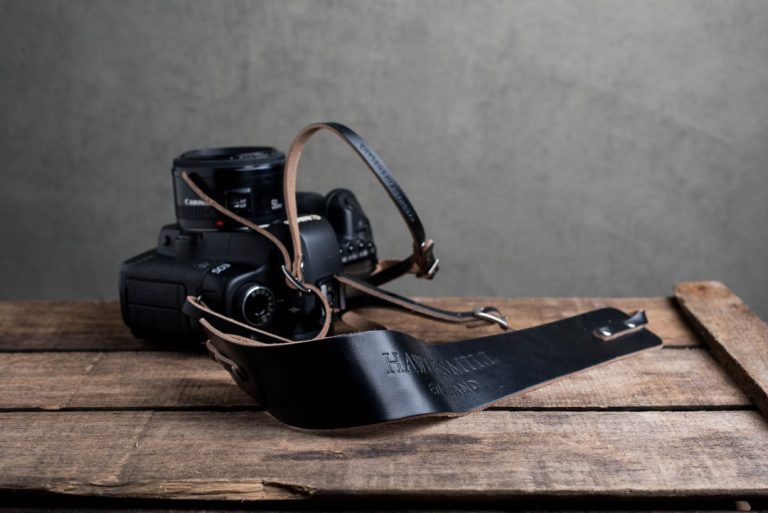 Borough Leather Camera Strap Black Canon, Nikon, Fujifilm