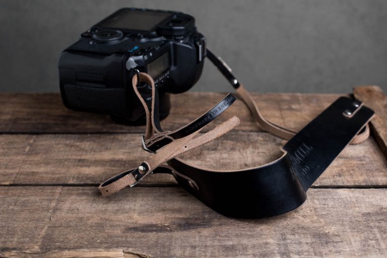Borough Leather Camera Strap Black Canon, Nikon, Fujifilm
