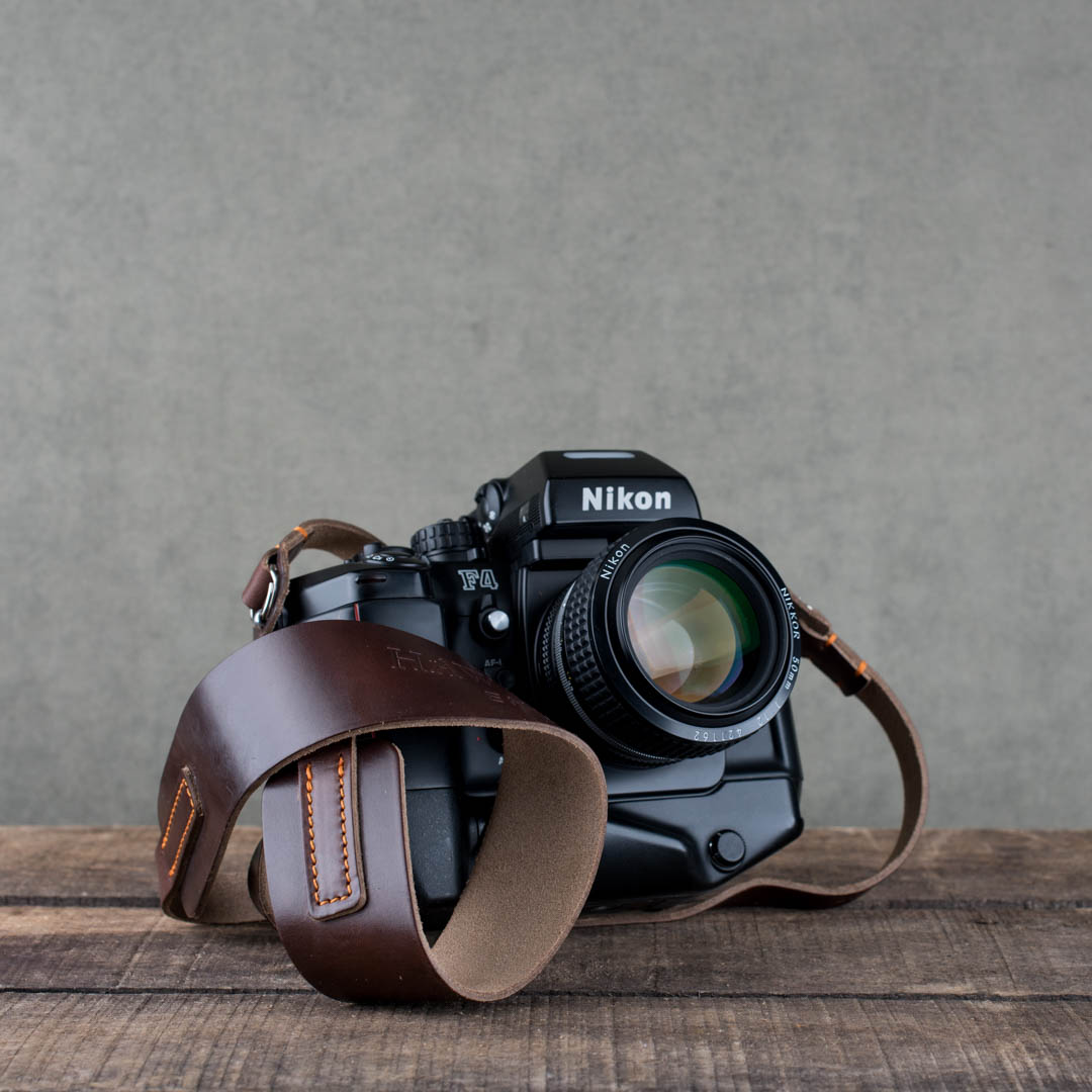 DOROM Vintage Handmade Cotton Leather Camera Neck Strap for Leica Nikon Fuji Pentax Canon Panasonic Sony Long White