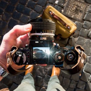 Hawkesmill-Leather-Camera-Strap-Brown-Kensington-Rome-Nikon-F3