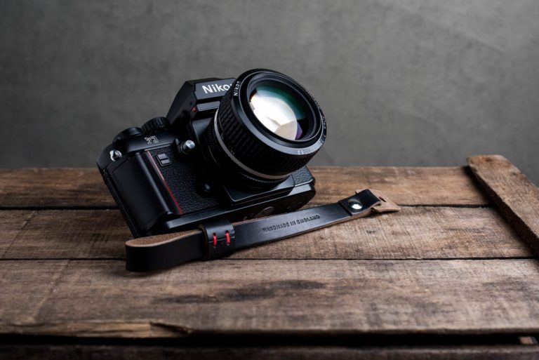 Oxford Leather Camera Wrist Strap | Black | Leica, Nikon, Fujifilm