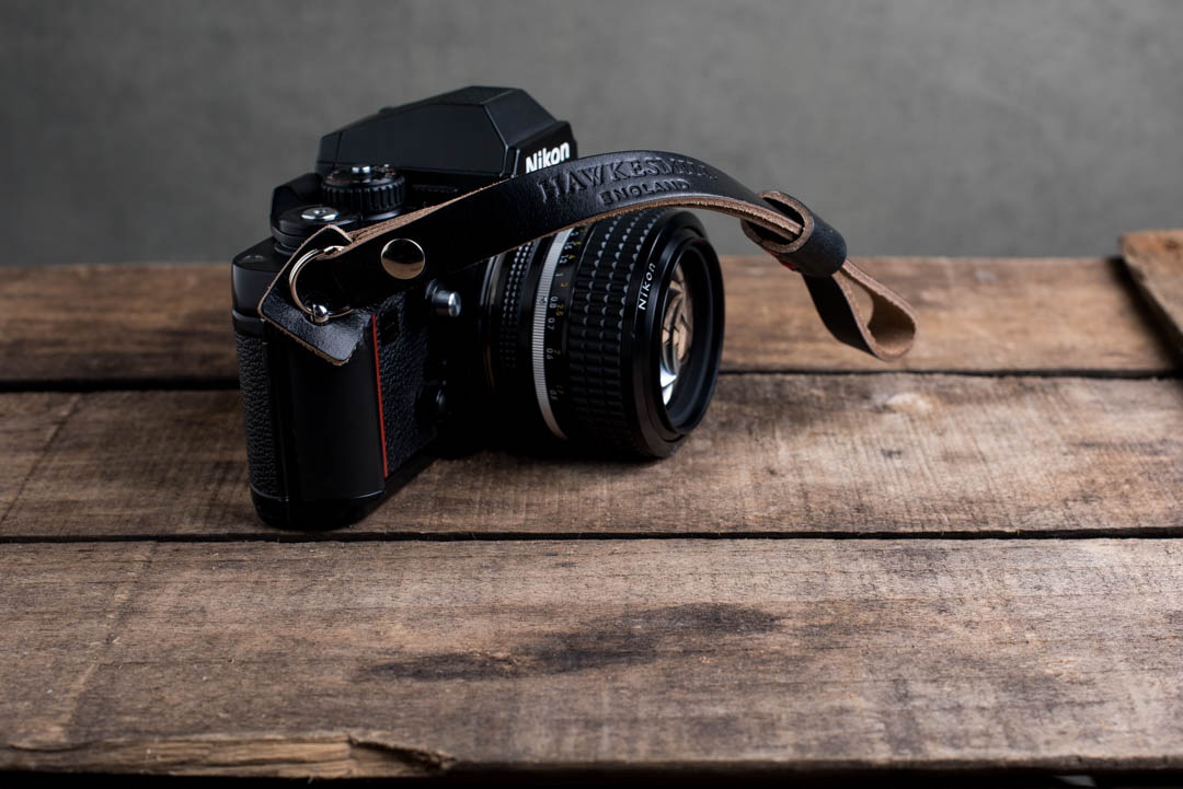 Hawkesmill-Oxford-Black-Leather-Camera-Strap-Nikon-F3-3
