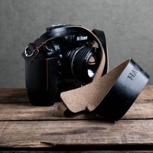 Hawkesmill-Westminster-Black-Leather-Camera-Strap-Nikon-F-2