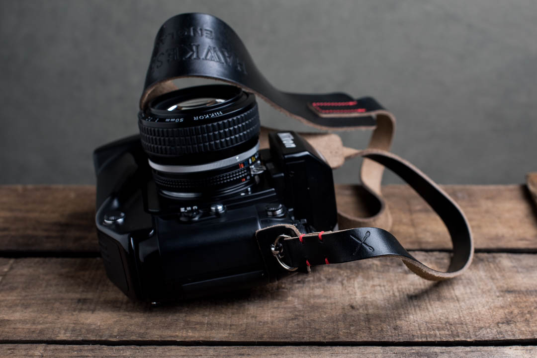 Hawkesmill-Westminster-Black-Leather-Camera-Strap-Nikon-F-5
