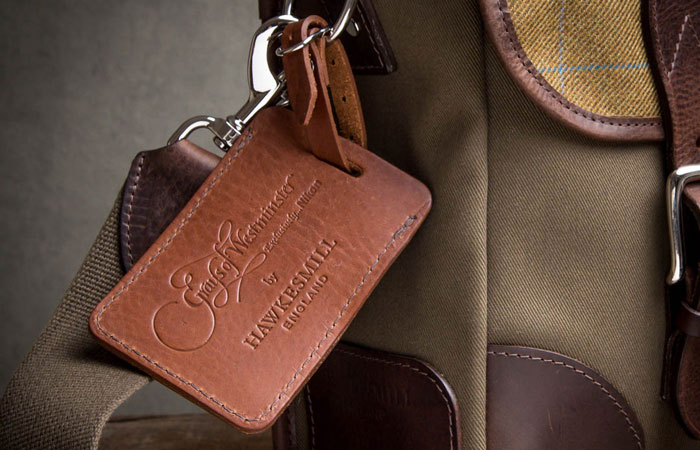 New Leather Luggage Tags Handmade in England Hawkesmill