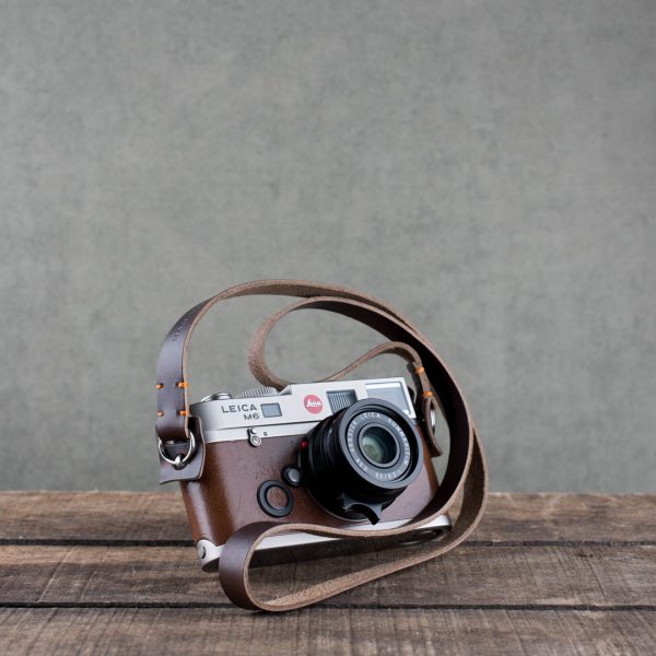 Hawkesmill-Brown-Kensington-Stitched-Leather-Camera-Strap-For-Nikon-Leica-Sony-Fujifilm