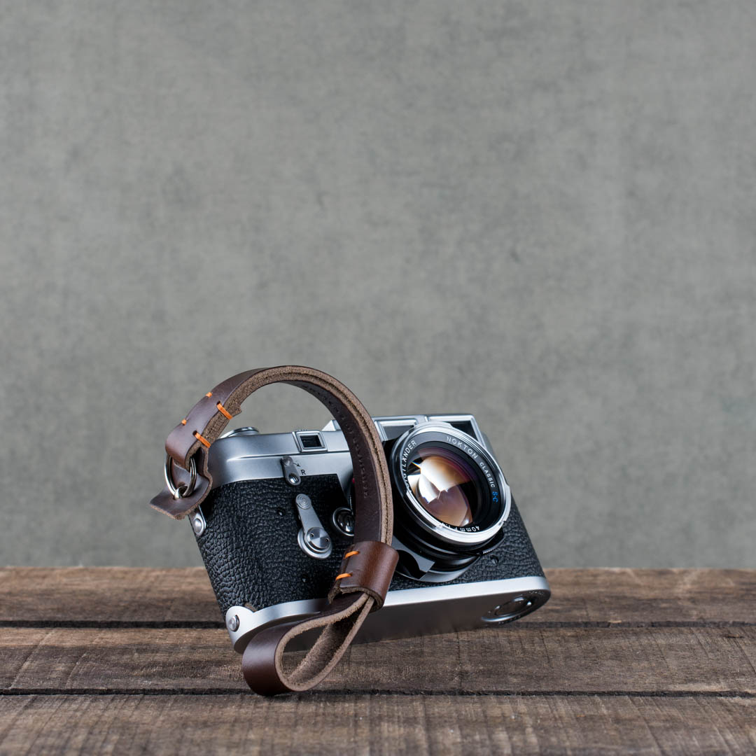 Hawkesmill-Brown-Oxford-Stiched-Leather-Camera-Wrist-Strap-For-Nikon-Leica-Sony-Fujifilm