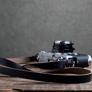 Hawkesmill-Kensington-Leather-Camera-Strap-Black-Stitched-Leica-M3-1