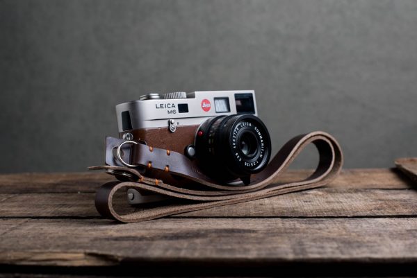 Hawkesmill-Kensington-Leather-Camera-Strap-Brown-Stitched-Leica-M6-6