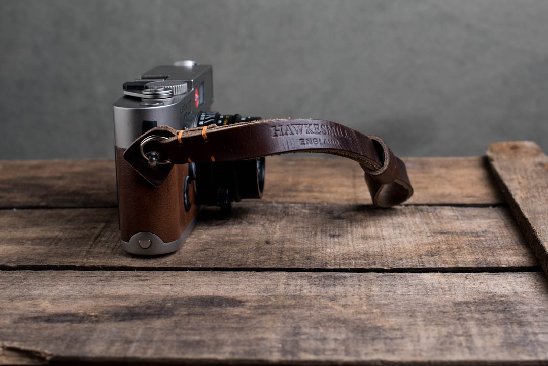 Hawkesmill-Oxford-Leather-Camera-Wrist-Strap-Brown-Stitched-Leica-M6-1