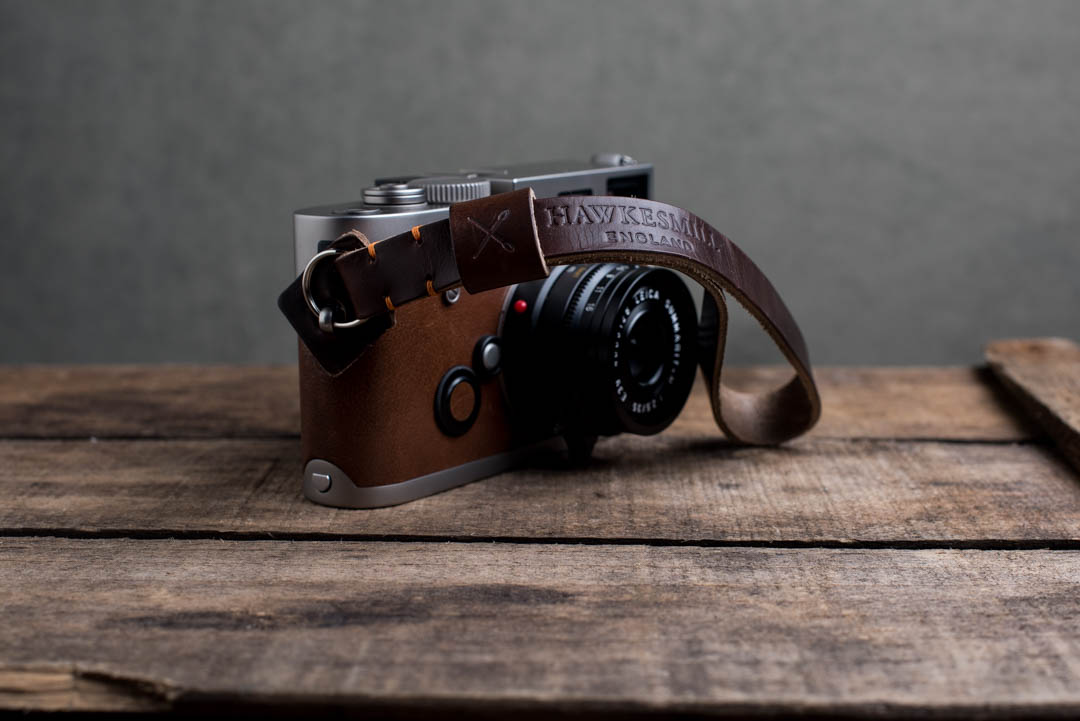 Hawkesmill-Oxford-Leather-Camera-Wrist-Strap-Brown-Stitched-Leica-M6-2