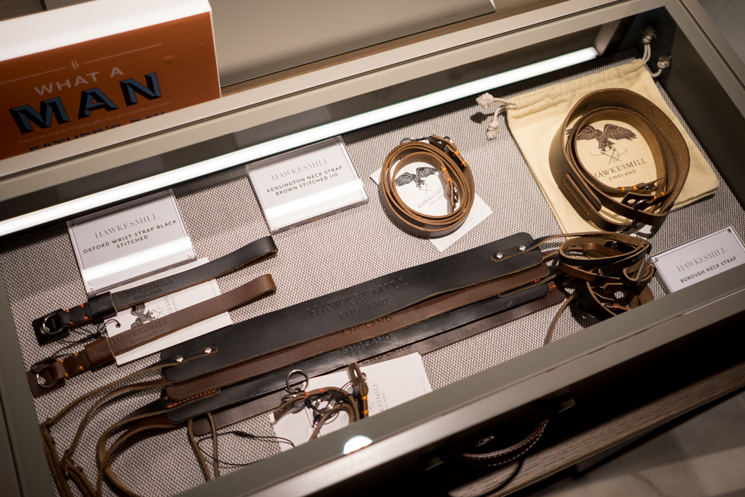 Hawkesmill Handmade Leather Camera Straps at Harrods