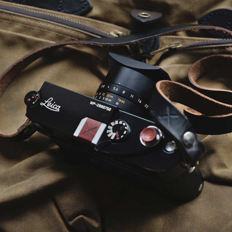 Leica MP with Hawkesmill Leather camera strap.