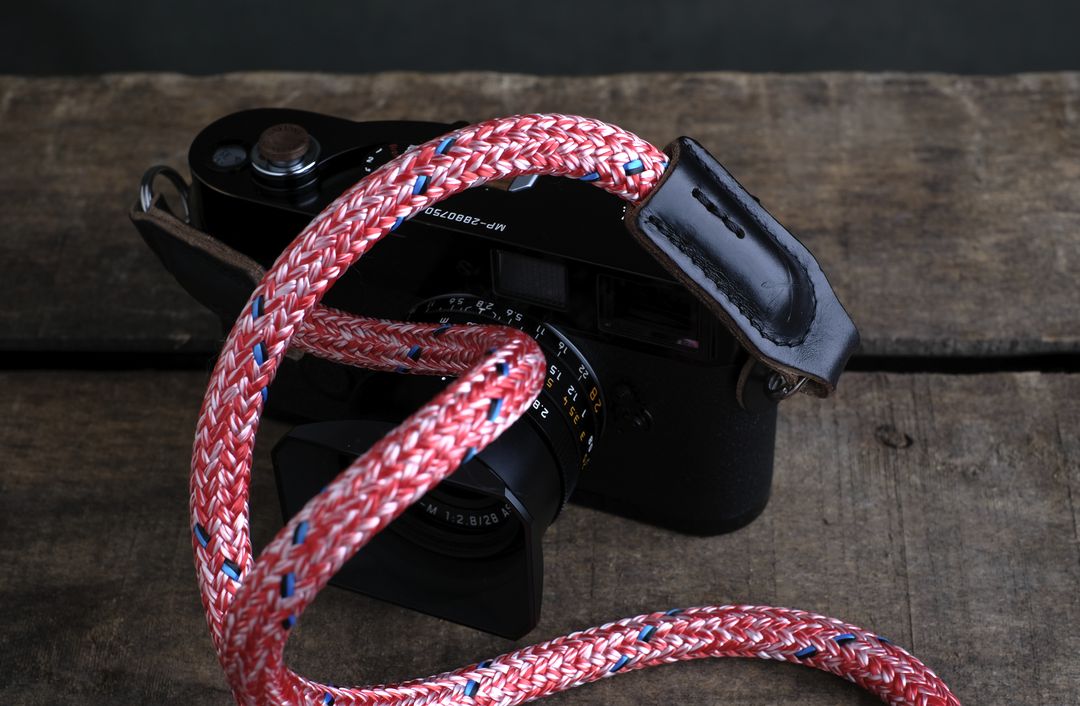 hawkesmill-rope-camera-strap-red-needle-logo