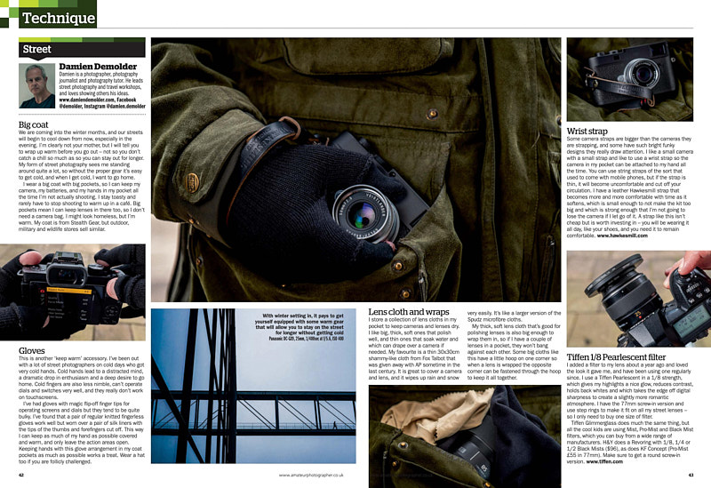 A Recent Write-Up in Amateur Photographer Magazine on the Hawkesmill Oxford Leather Camera Wrist Strap